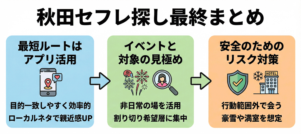 秋田のセフレ探しまとめ