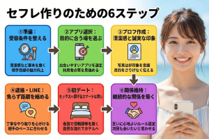 セフレの作り方ステップ